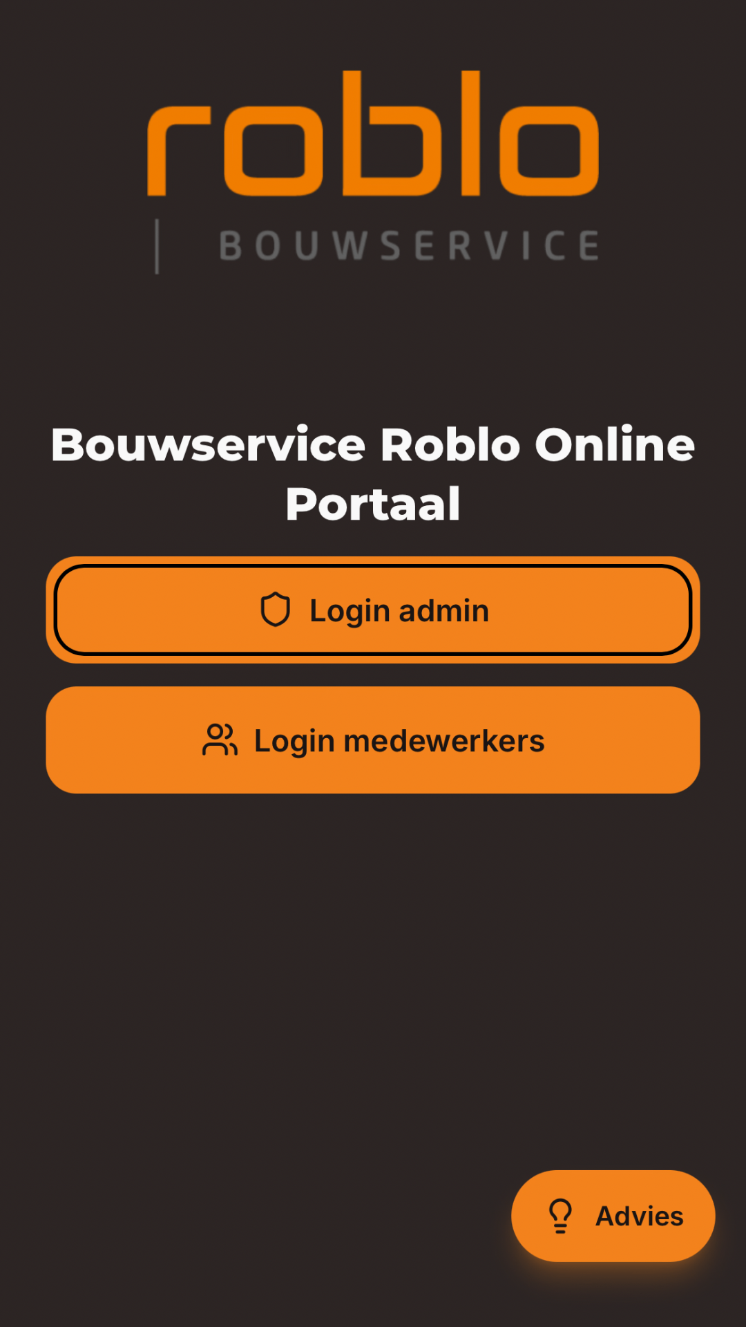 Screenshot van roblo.online: Op maat gebouwd klantportaal dat bedrijfsprocessen efficiënt verbindt.